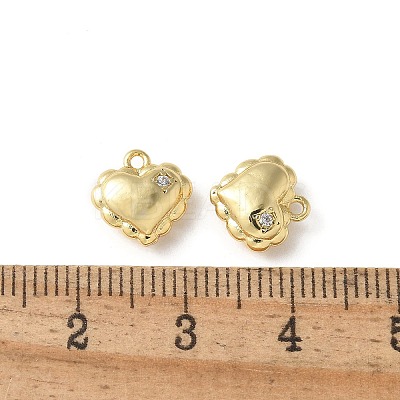 Brass Micro Pave Cubic Zirconia Pendants KK-P290-60G-02-1