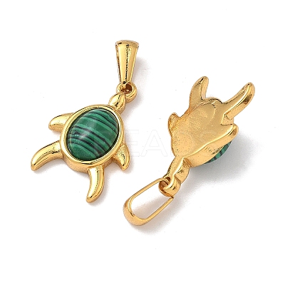 Synthetic Malachite Pendants STAS-L309-03G-1