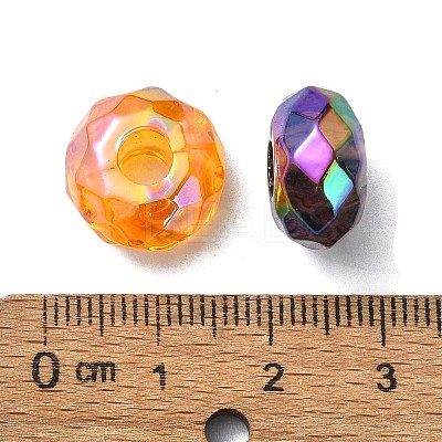 Transparent Acrylic European Beads OACR-E033-25-1