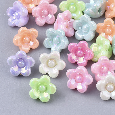 Wholesale Opaque Acrylic Flower Beads 