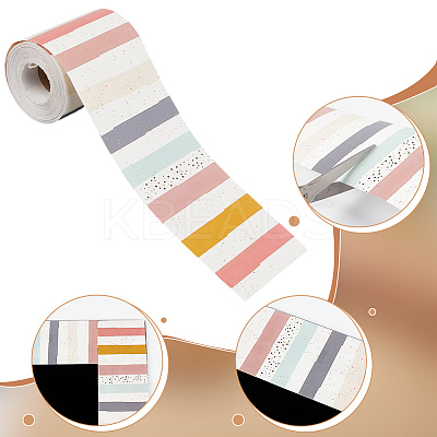 2Rolls Coated Paper Decorative Stickers DIY-NB0013-03-1