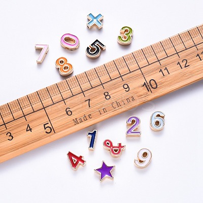 Alloy Enamel Beads ENAM-R055-03-RS-1