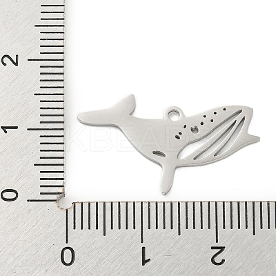Non-Tarnish 304 Stainless Steel Pendants STAS-B056-10P-08-1
