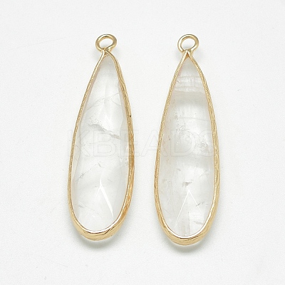 Natural Quartz Crystal Pendants G-Q494-56A-1