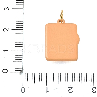Printed 304 Stainless Steel Pendants SA-CBA4D1F-09G-B-1