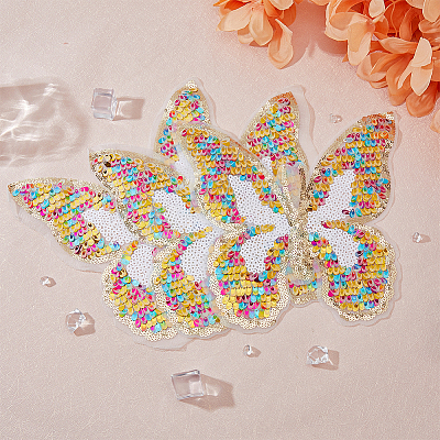 Butterfly Polyester Embroidery Ornaments Accessories DIY-WH0502-88-1