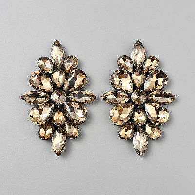 Flower Glass Rhinestone Costume Accessories FIND-WH0152-945A-1