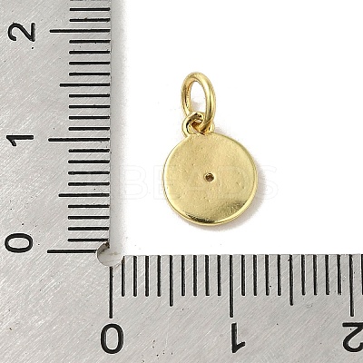 Brass Micro Pave Cubic Zirconia Charms KK-M283-23C-01-1