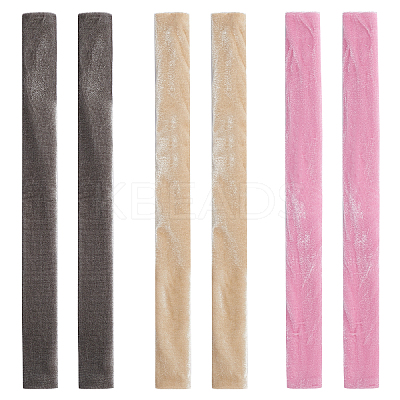 3 Pairs 3 Colors Pleuche Cloth Refrigerator Door Handle Cover AJEW-OC0002-12-1