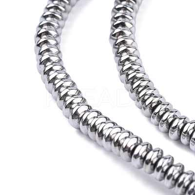 Non-Magnetic Synthetic Hematite Beads Strands G-C124-4x2mm-2-1