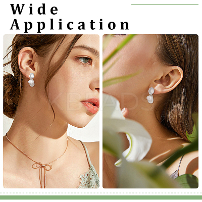Brass Stud Earring Findings KK-BC0015-73-1
