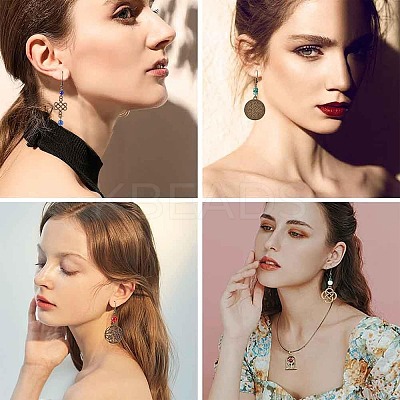 DIY Dangle Earring Making Kits DIY-SC0014-04AS-1