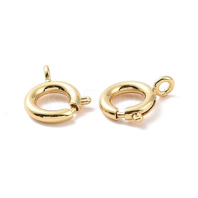 Brass Spring Ring Clasps KK-G435-24G-1