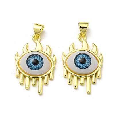 Real 18K Gold Plated Brass Pendants KK-L209-001G-07-1