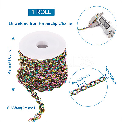 2m PVD Vacuum Plating 304 Stainless Steel Cable Chains STAS-YS0001-16-1