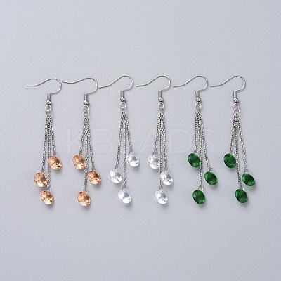 304 Stainless Steel Dangle Earrings EJEW-JE04003-1
