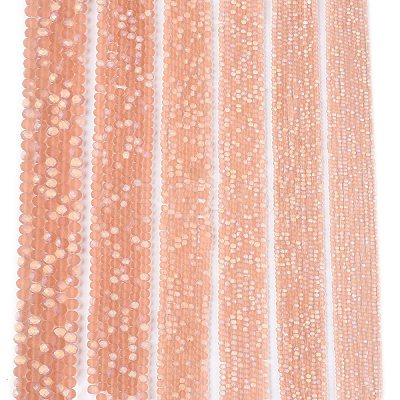 Transparent Glass Beads Strands EGLA-A044-T1mm-MB21-1