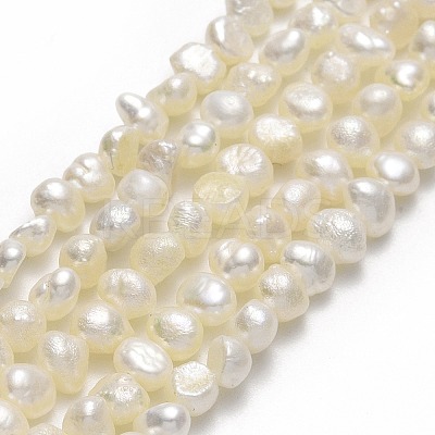 Natural Cultured Freshwater Pearl Beads Strands PEAR-A005-05B-01-1