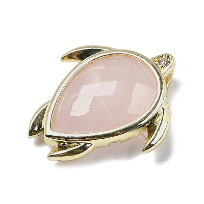 Natural Rose Quartz Pendants G-U019-02G-02-1