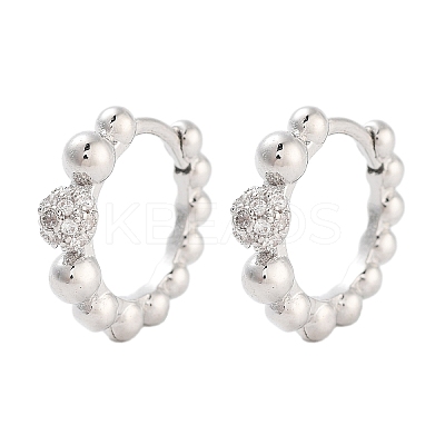 Rack Plating Round Brass Hoop Earrings EJEW-N055-47P-RS-1