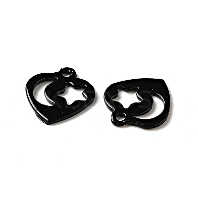 Spray Painted 201 Stainless Steel Charms STAS-G304-15C-1