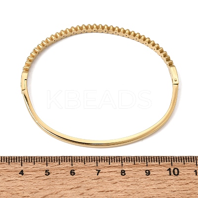 304 Stainless Steel Crystal Rhinestone Horse Eye Hinged Cuff Bangles for Women SA-CBA61B8-11G-1
