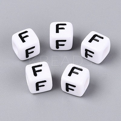 Opaque Acrylic Beads SACR-N020-04A-F-1