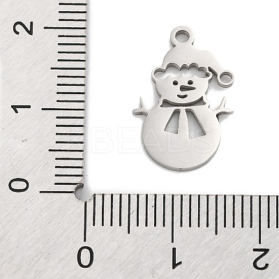 Anti-Tarnish Christmas 201 Stainless Steel Pendants STAS-Q015-09P-1