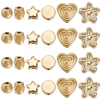 1800Pcs 6 Styles CCB Plastic Beads CCB-PA0001-14G-1