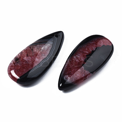 Natural Brazilian Agate Pendants X-G-S364-099A-1