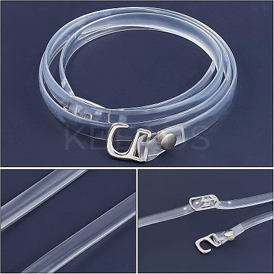 4 Pairs 2 Style Transparent TPU Shoelace & Silicone Stickers DIY-NB0006-70-1