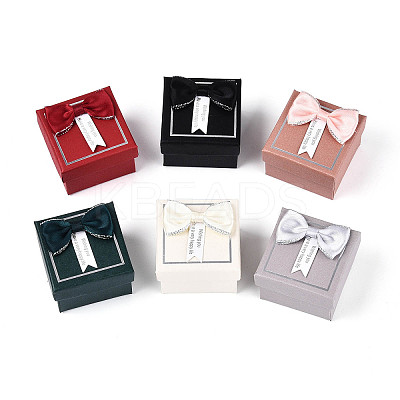 24Pcs 6 Colors Cardboard Jewelry Set Boxes CBOX-N015-02A-1