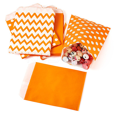 40Pcs 4 Styles Kraft Paper Bags CARB-TA0001-12D-1