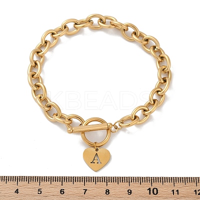 Golden 304 Stainless Steel Charm Bracelets LS-NJEW-K284-01G-A-1