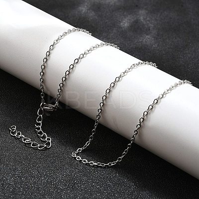 Non-Tarnish 304 Stainless Steel Cable Chain Necklace LS-X-STAS-T040-PJ204-50-1