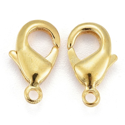 Brass Lobster Claw Clasps KK-901-G-NF-1