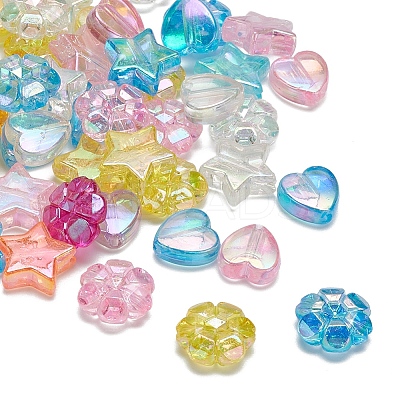 600Pcs 15 Styles Transparent Acrylic Beads TACR-YW0001-36-1
