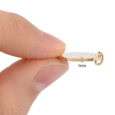 Ion Plating(IP) 304 Stainless Steel Pendants STAS-I311-32F-G-1