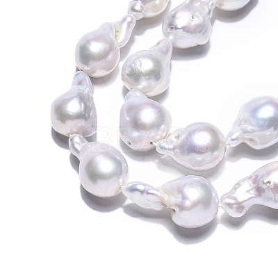 Natural Baroque Pearl Keshi Pearl Beads Strands PEAR-S019-02D-01-1