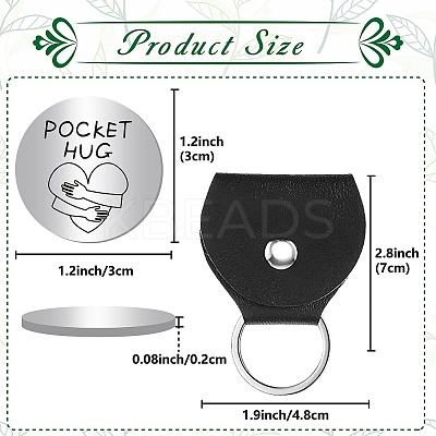 Pocket Hug Token Long Distance Relationship Keepsake Keychain Making Kit DIY-CN0002-67E-1