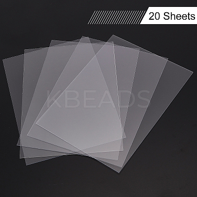 Transparent Plastic Board with Protective Paper for Photo Frame Replacement DIY-OC0003-74C-1
