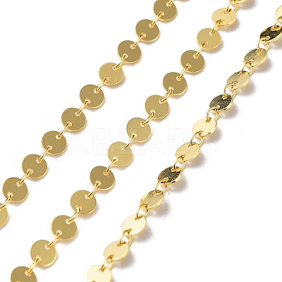 925 Sterling Silver Flat Round Link Chains STER-NH0001-27B-G-1