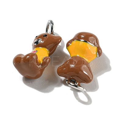Rack Plating Brass Enamel Charms KK-S366-02P-1