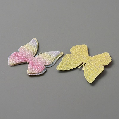 Butterfly Shape Cloth Sew on Patches Applique DIY-WH0032-89C-1