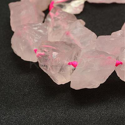 Natural Rose Quartz Beads Strands G-E382-02B-1