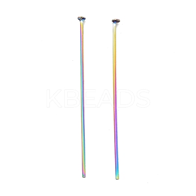 Ion Plating(IP) 304 Stainless Steel Flat Head Pins X-STAS-E156-02M-01-1