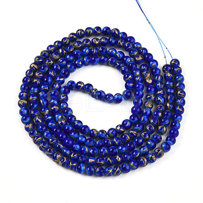 Baking Paint Glass Beads X1-DGLA-N010-4mm-05-1