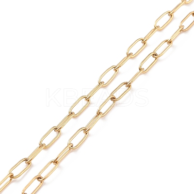304 Stainless Steel Paperclip Chains Necklace for Women NJEW-JN03897-1
