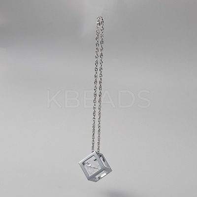 Bling Diamond Cube Car Rear View Mirror Charms HJEW-WH0043-45P-02-1