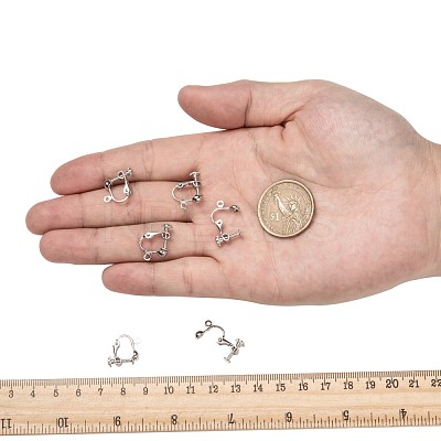 Brass Screw Clip Earring Converter EC143-NF-1